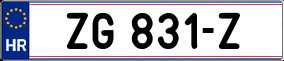 Trailer License Plate